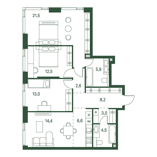 ЖК Moments, Москва | Жилой комплекс «Моментс» у парка Покровское-Стрешнево, Forma